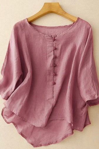 VALERIA LINEN BLOUSE
