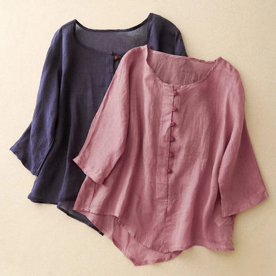 VALERIA LINEN BLOUSE
