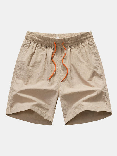 Striped Mesh Cuban Shirt & Swim Shorts