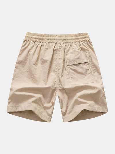 Striped Mesh Cuban Shirt & Swim Shorts