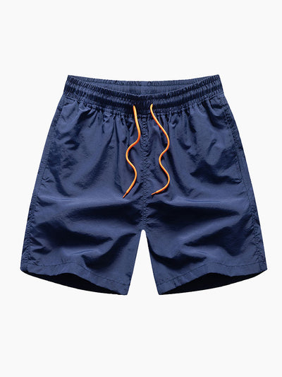 Regular Fit California Palm Tree Print Cotton T-Shirt & Drawstring Swim Shorts