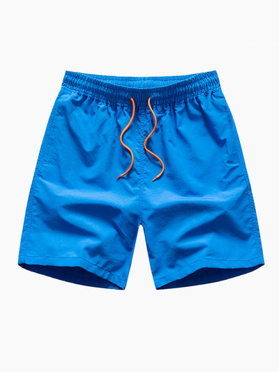 Regular Fit California Palm Tree Print Cotton T-Shirt & Drawstring Swim Shorts