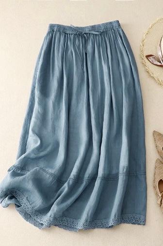 RACHEL LINEN SKIRT