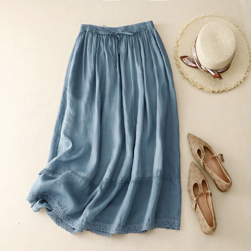 RACHEL LINEN SKIRT