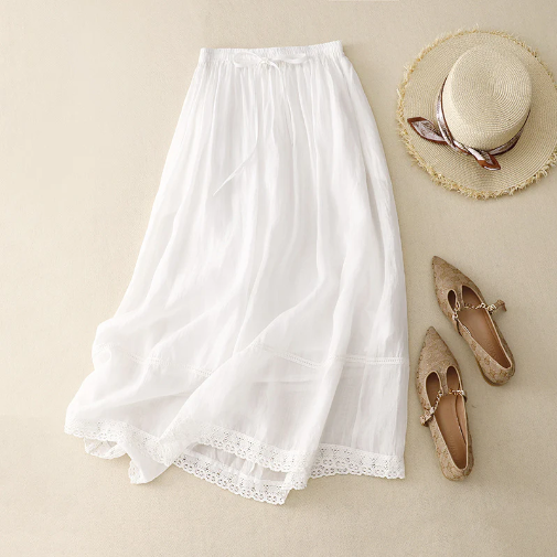 RACHEL LINEN SKIRT
