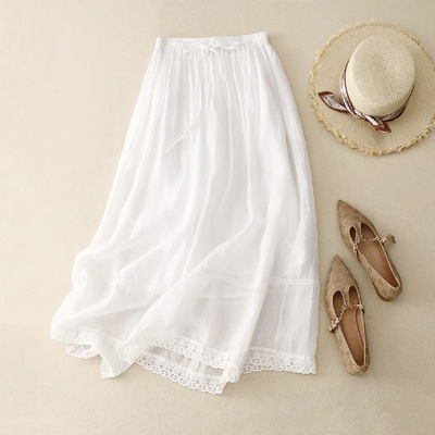 RACHEL LINEN SKIRT