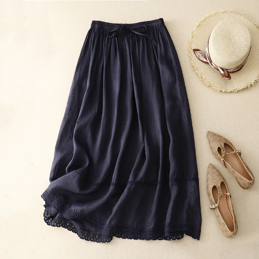 RACHEL LINEN SKIRT