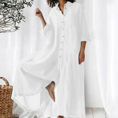 JULIANE – OVERSIZED SHIRT DRESS WITH BUTTON PLACKET