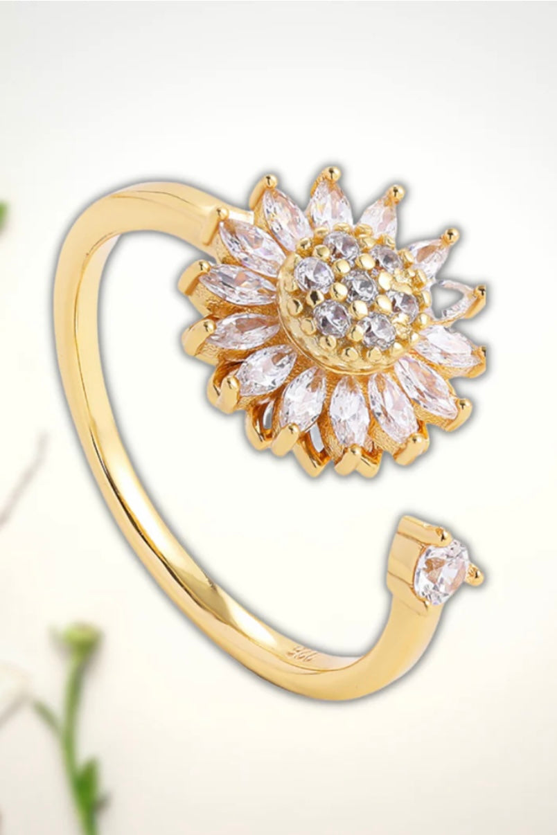 Spinning Sunflower Ring