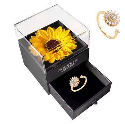 Spinning Sunflower Ring