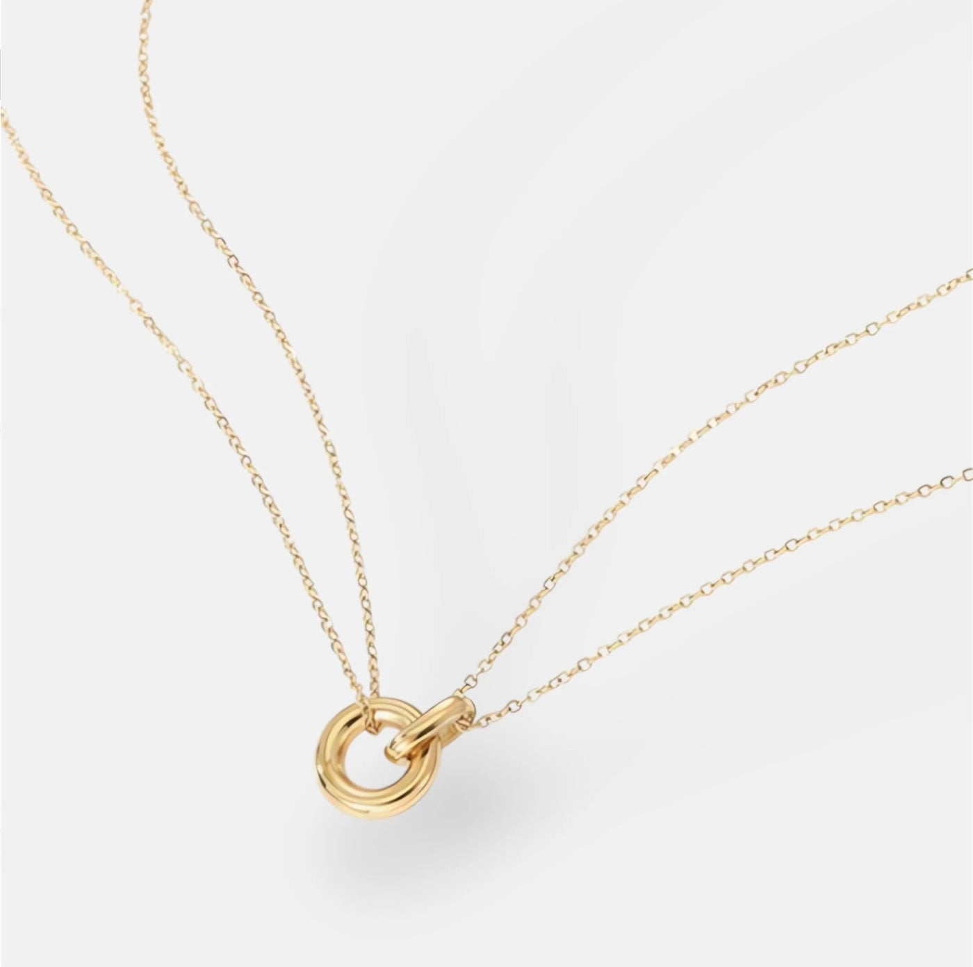 Gold Unity Ring Necklace