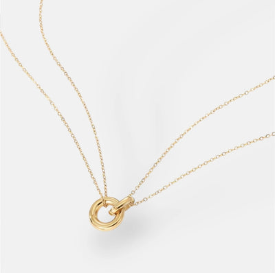 Gold Unity Ring Necklace