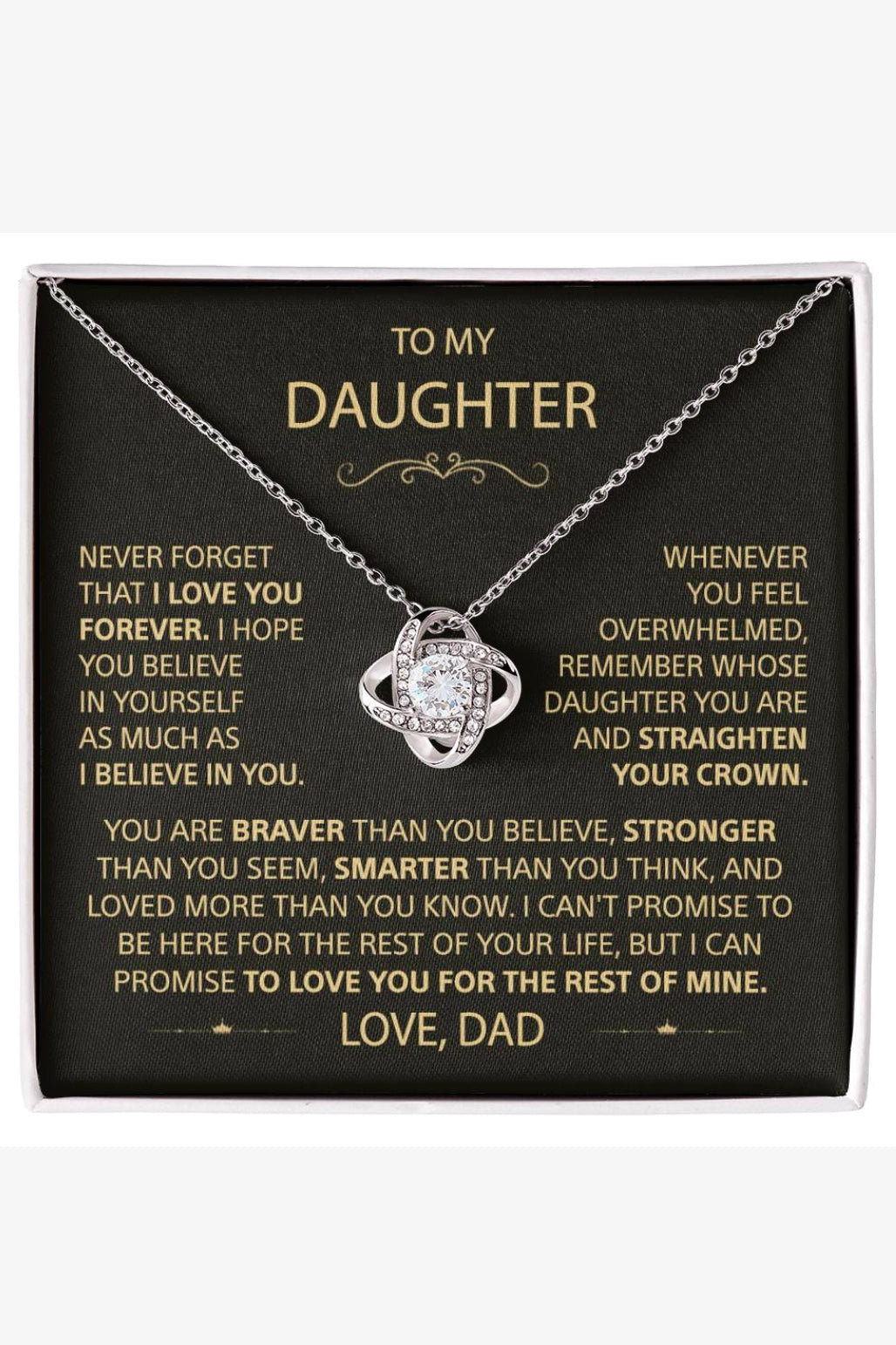 To my Daughter - Love you, Dad