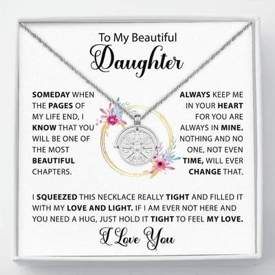 To My Daughter - Always Shine - Sun Necklace