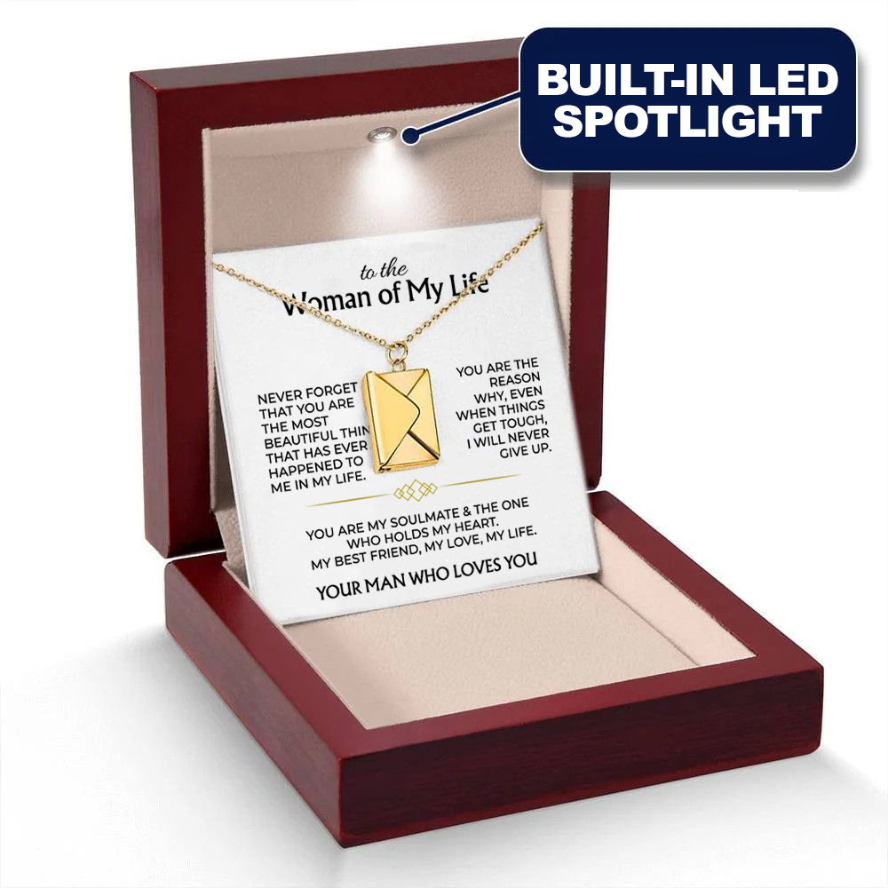 To the Love of My Life – Letter Necklace