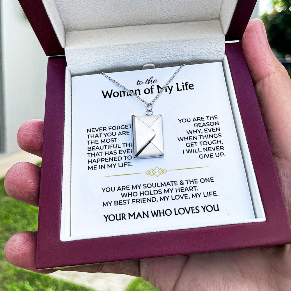 To the Love of My Life – Letter Necklace