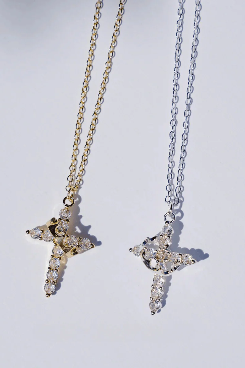 Cross & Crown Necklace – Elegance And Purpose