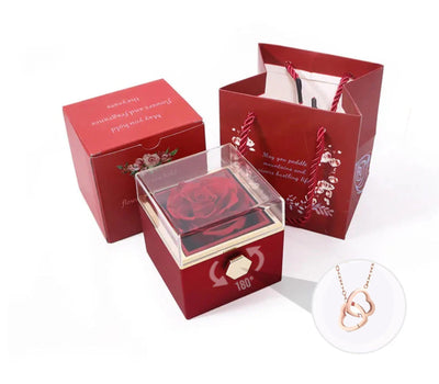 ENGRAVED DOUBLE HEART NECKLACE