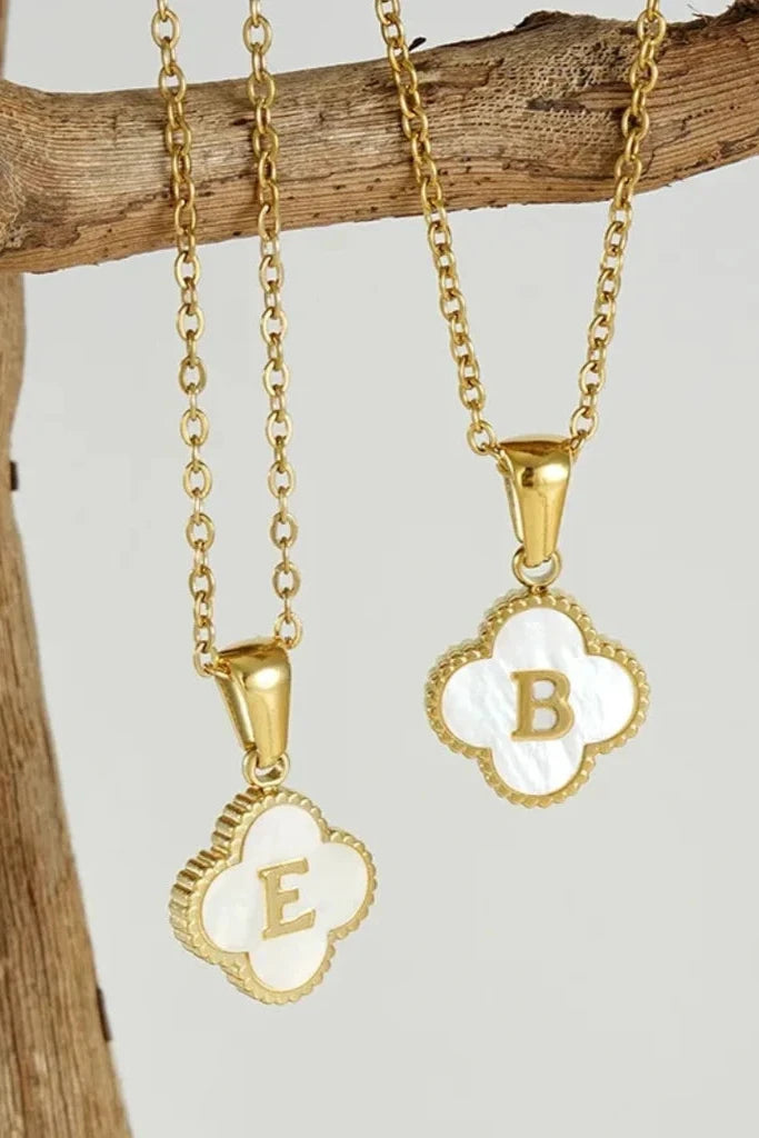 Clover Initial Necklace