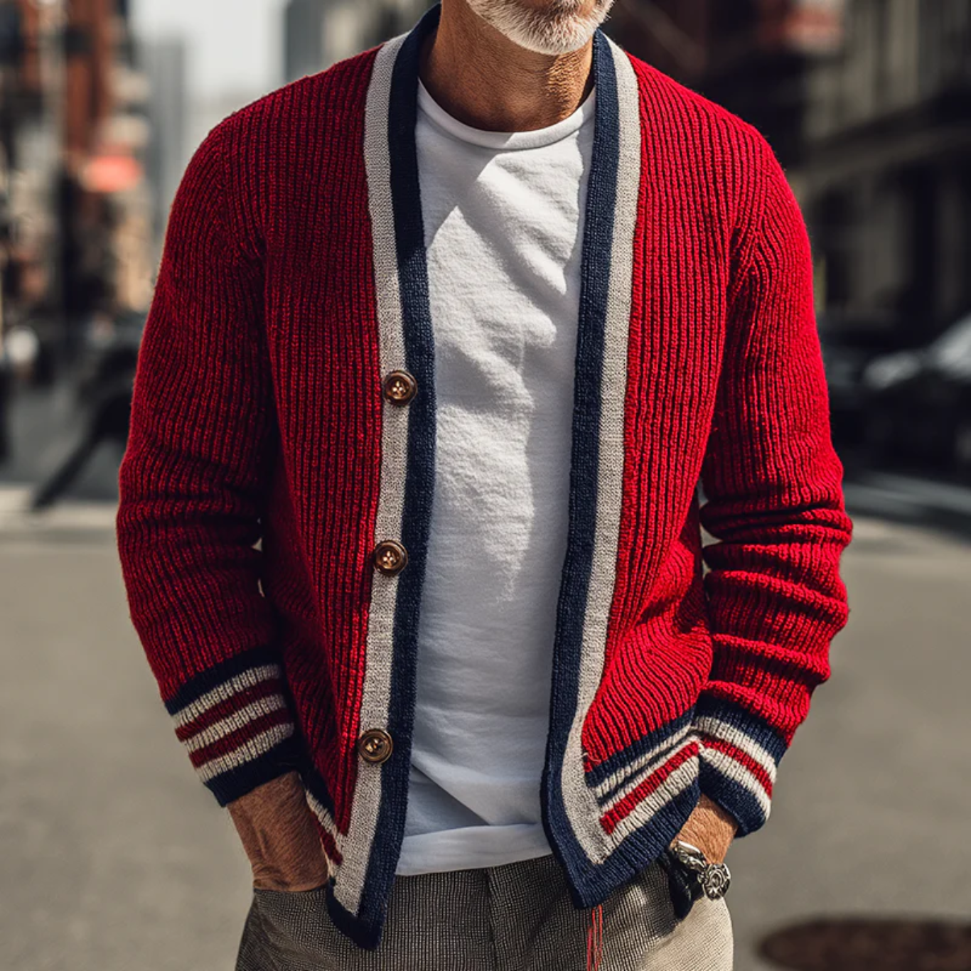 RETRO CASUAL CARDIGAN