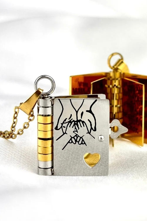 Daughter's Treasured Book Necklace