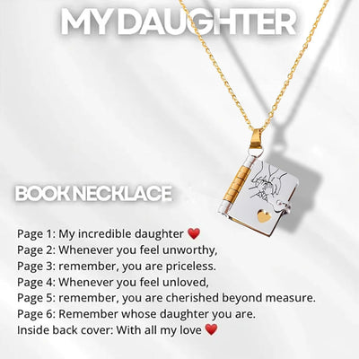 Daughter's Treasured Book Necklace