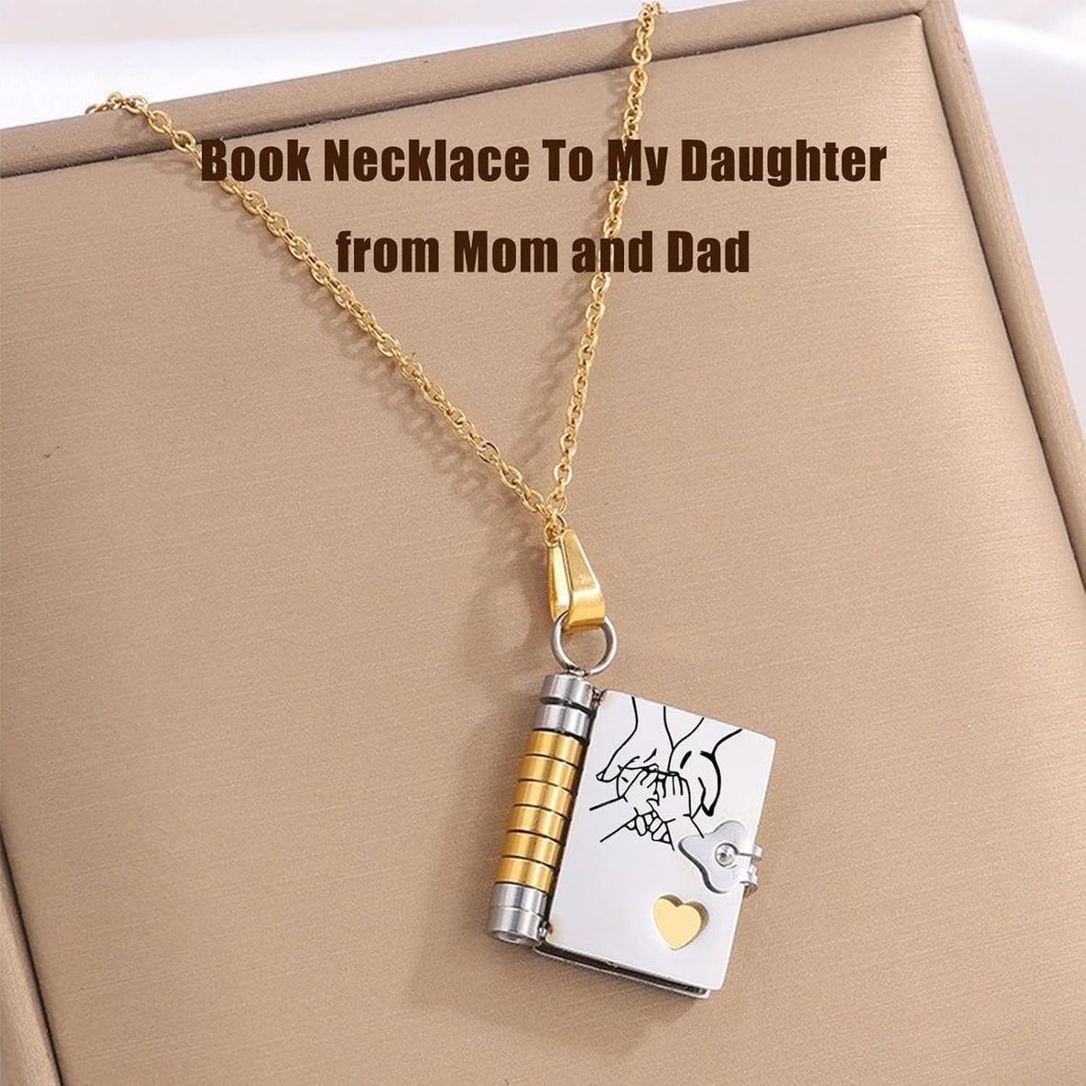 Daughter's Treasured Book Necklace
