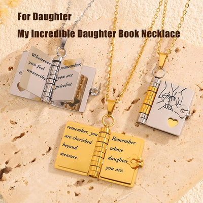 Daughter's Treasured Book Necklace