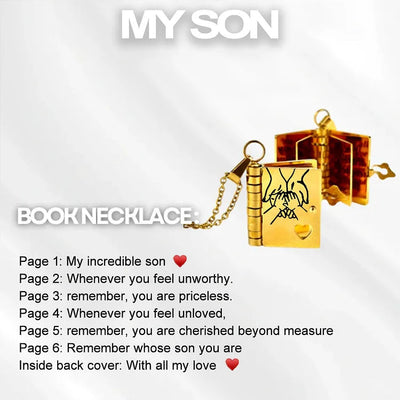 Son’s Treasured Book Necklace
