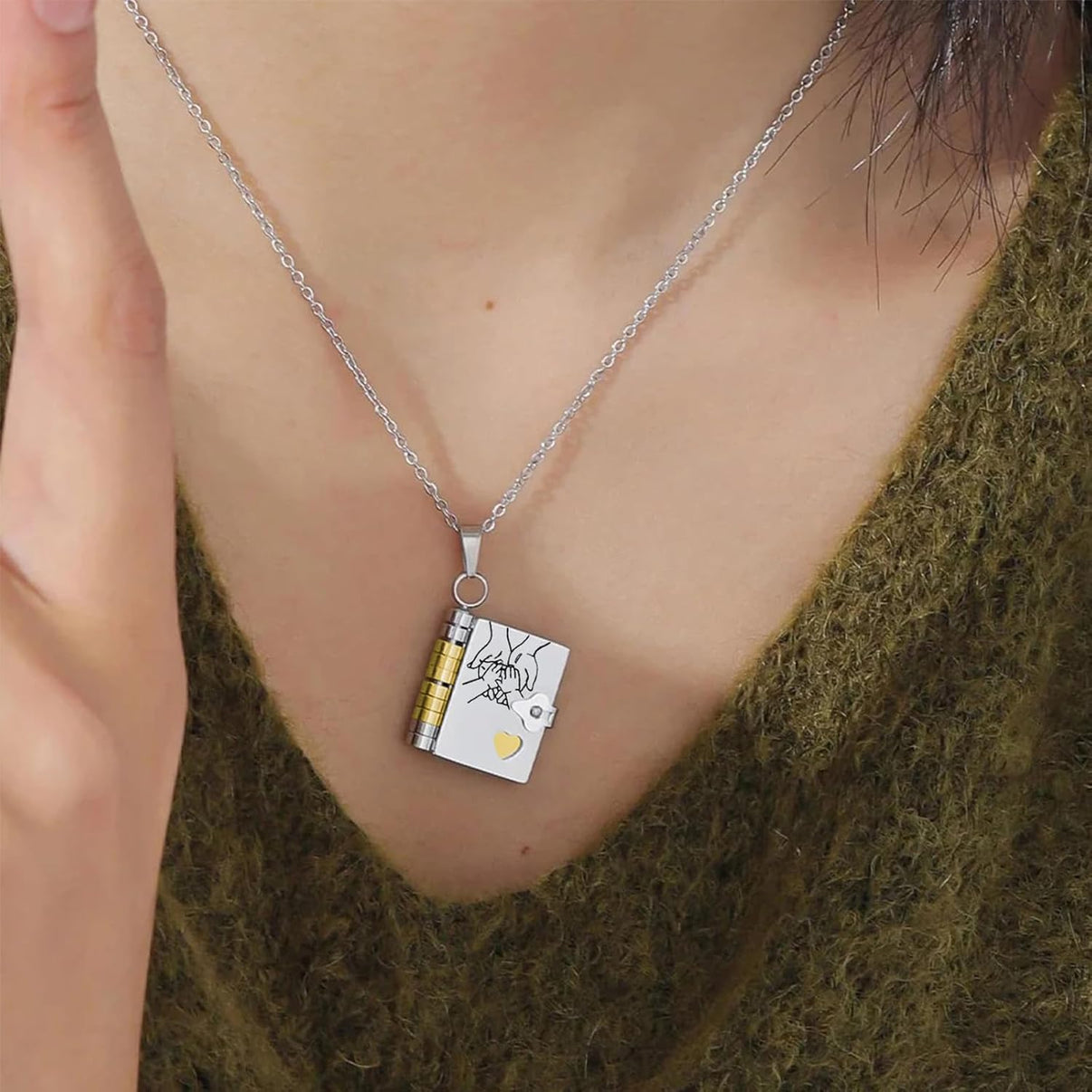 Son’s Treasured Book Necklace