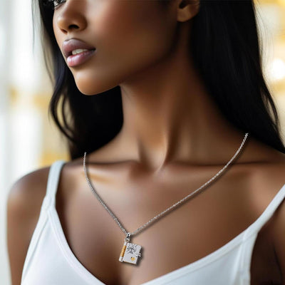 Daughter's Treasured Book Necklace