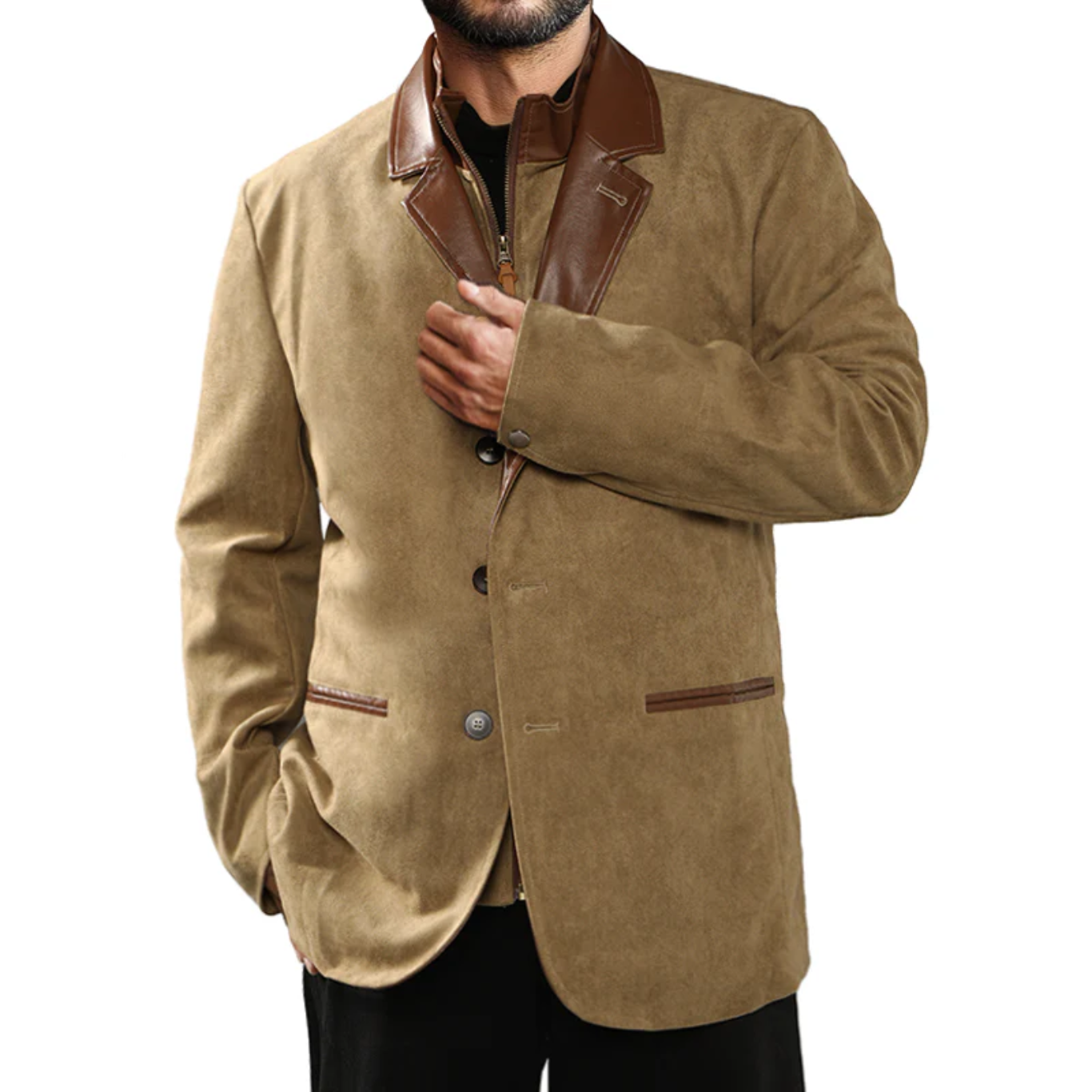 AUTUMN VINTAGE BUCKSKIN JACKET