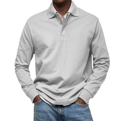 MARCONELLI | LUXURY LONG-SLEEVE POLO SHIRT