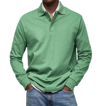MARCONELLI | LUXURY LONG-SLEEVE POLO SHIRT