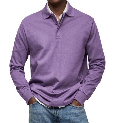 MARCONELLI | LUXURY LONG-SLEEVE POLO SHIRT