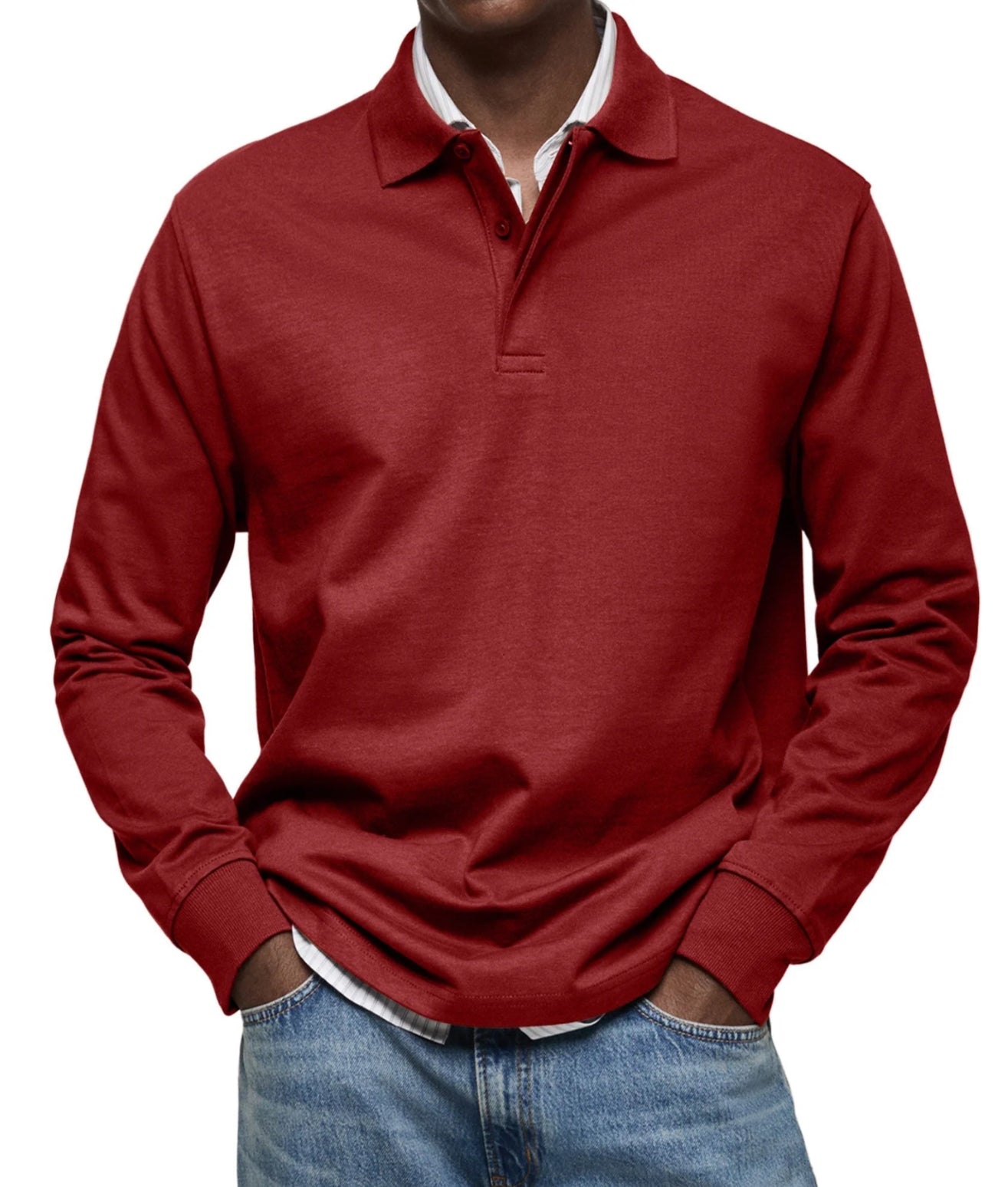 MARCONELLI | LUXURY LONG-SLEEVE POLO SHIRT 2025-3