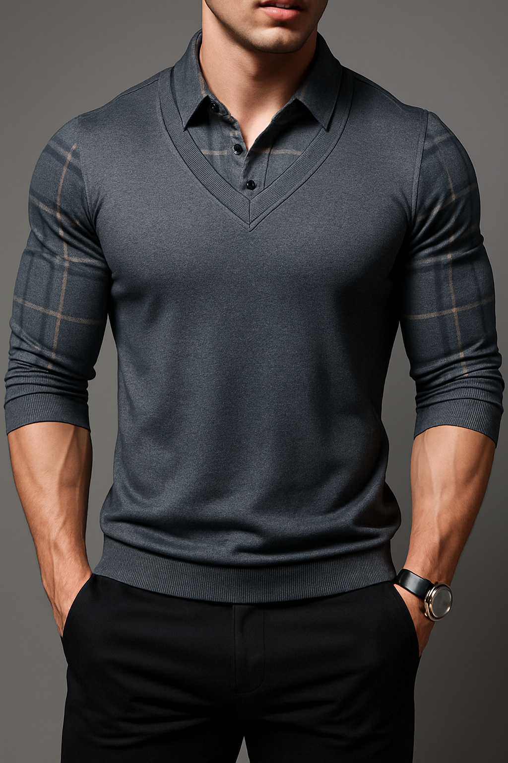 Long-sleeved Men's Shirt