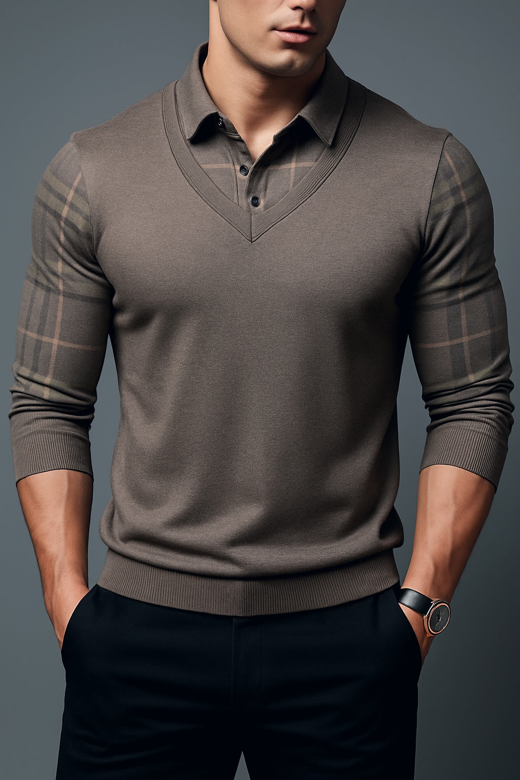 Long-sleeved Men's Shirt